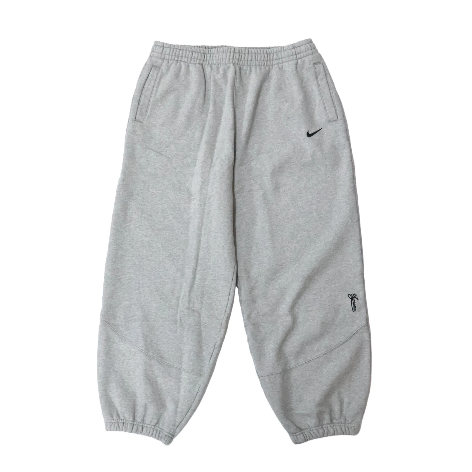 【新品XL】Supreme x Nike Sweatpant Grey Supreme Nike Sweatpant (SS24) - $138