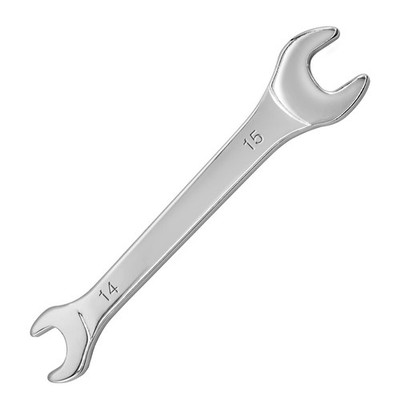Silverline Open Ended Spanner 14 X 15 Mm - Chrome Vanadium Steel, Hardened & Tempered 9 thumbnail image