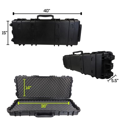 Emperor | RifleShotgun Hard Gun Case Single Carry Storage Box Padded
