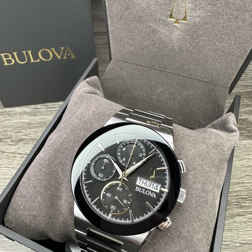 Pre-owned Bulova New✅  Millennia Chronograph Silver Day Date Men's Watch 41mm 96c149 $575