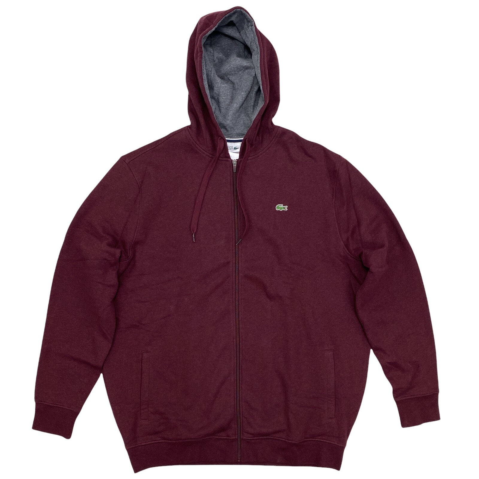 

Lacoste SPORT Мужская большая и высокая флисовая толстовка на молнии с капюшоном Grapevine SH1615-RG0, Фиолетовый