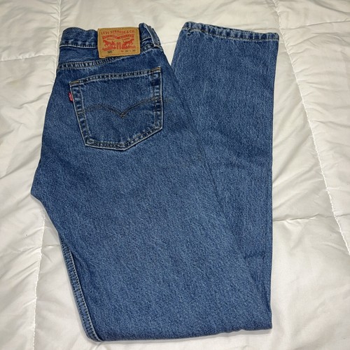 Levi Strauss & Co. 505 Original Straight Fit Dark Wash Jean