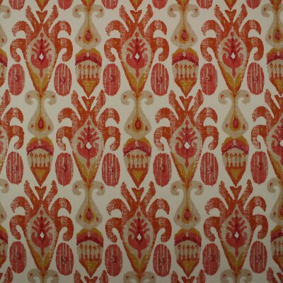 P KAUFMANN MATADOR CANTALOUPE ORANGE RED IKAT MULTIPURPOSE FABRIC BY YARD 54''W