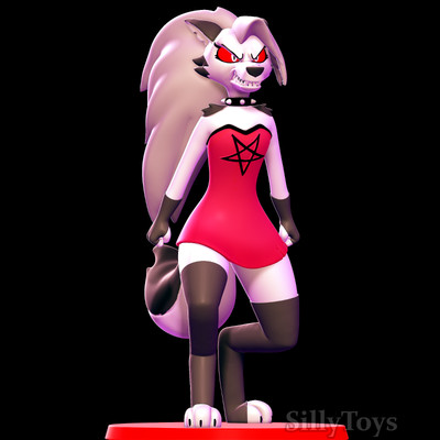 Helluva Boss Loona Figure 3D Printed PAINTED / UNPAINTED NaughtyPrints3D