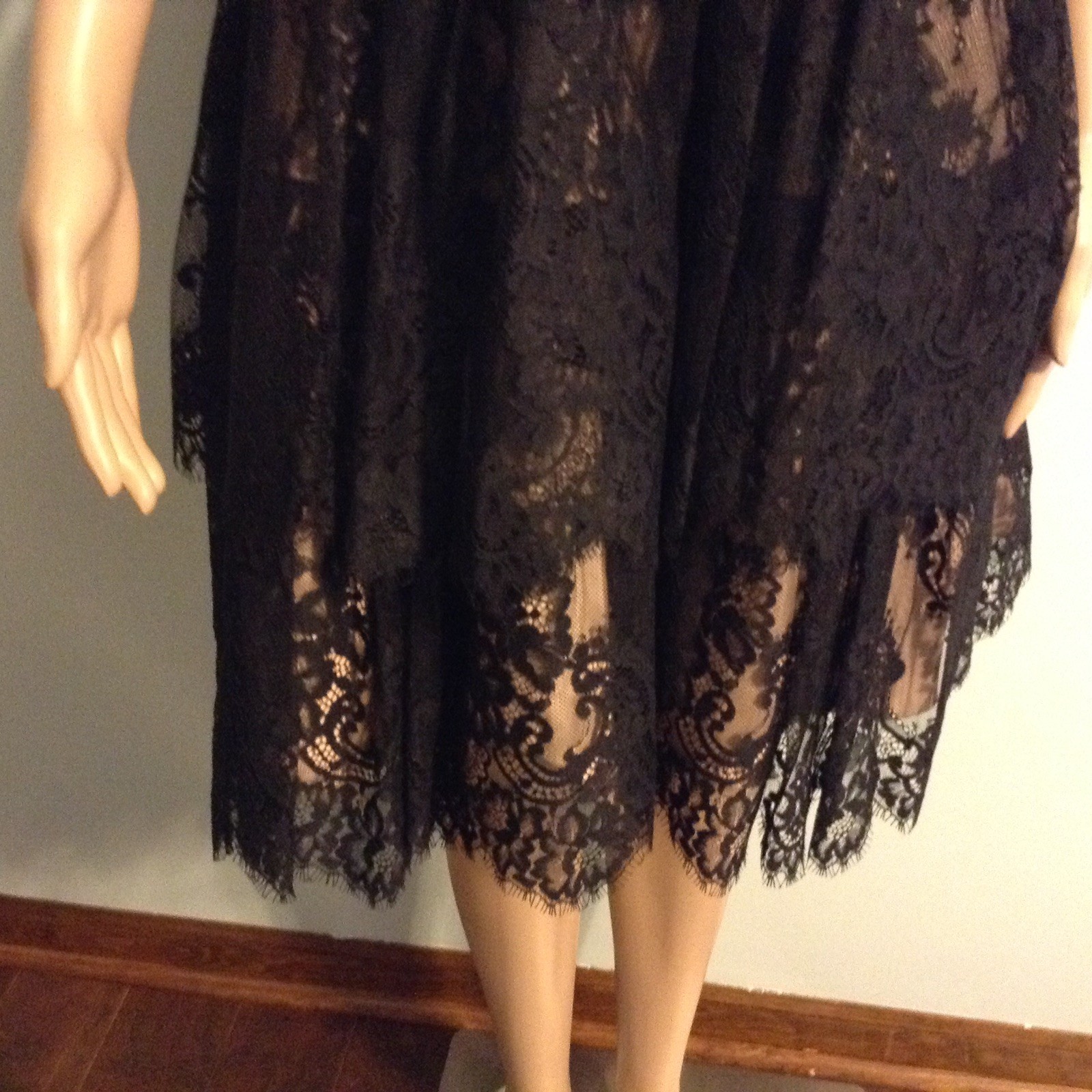 Sherri Hill Prom Dress Short Black Lace Size 4