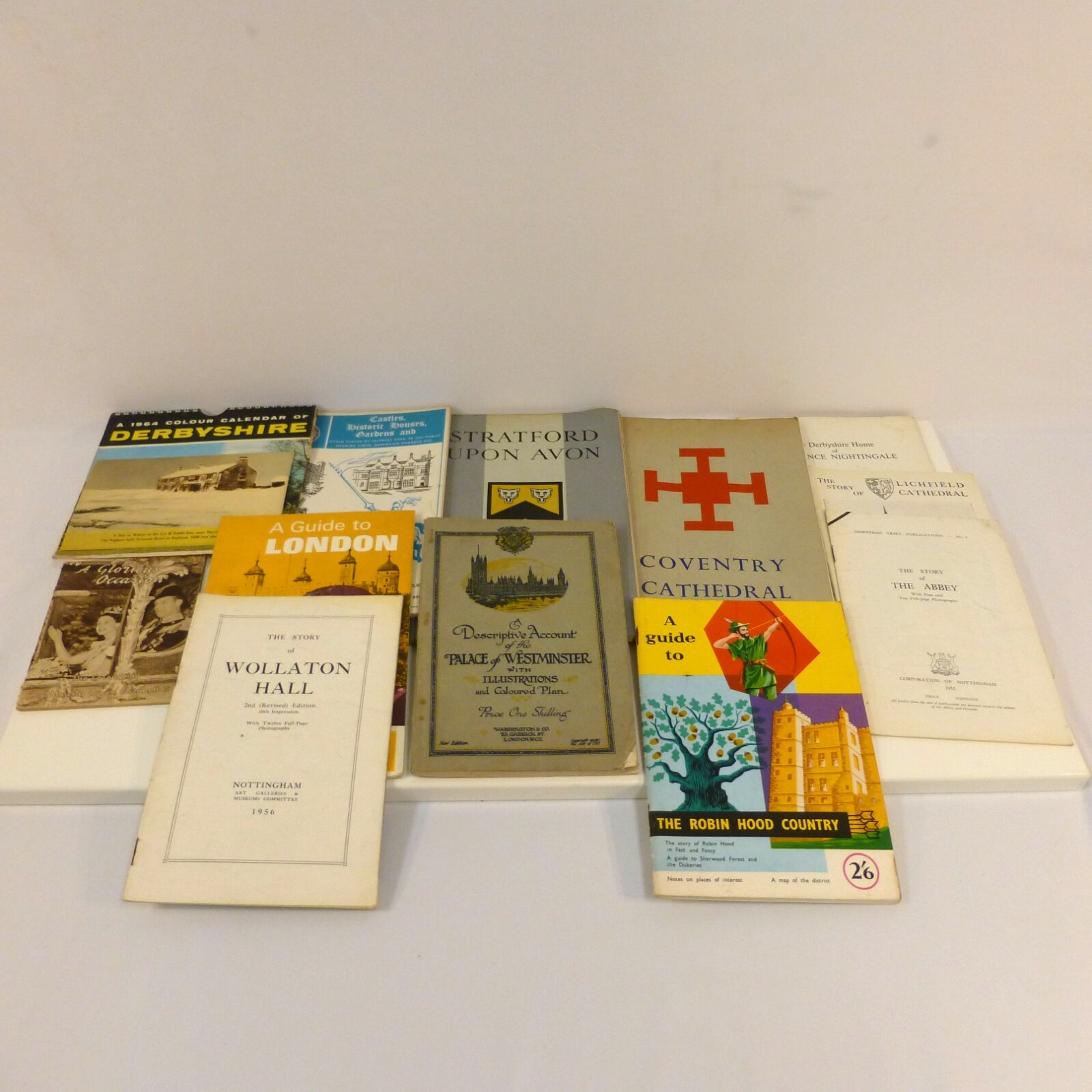 UK British Souvenir Booklets Coventry Westminster Stratford Wollaton 1910s-1970s