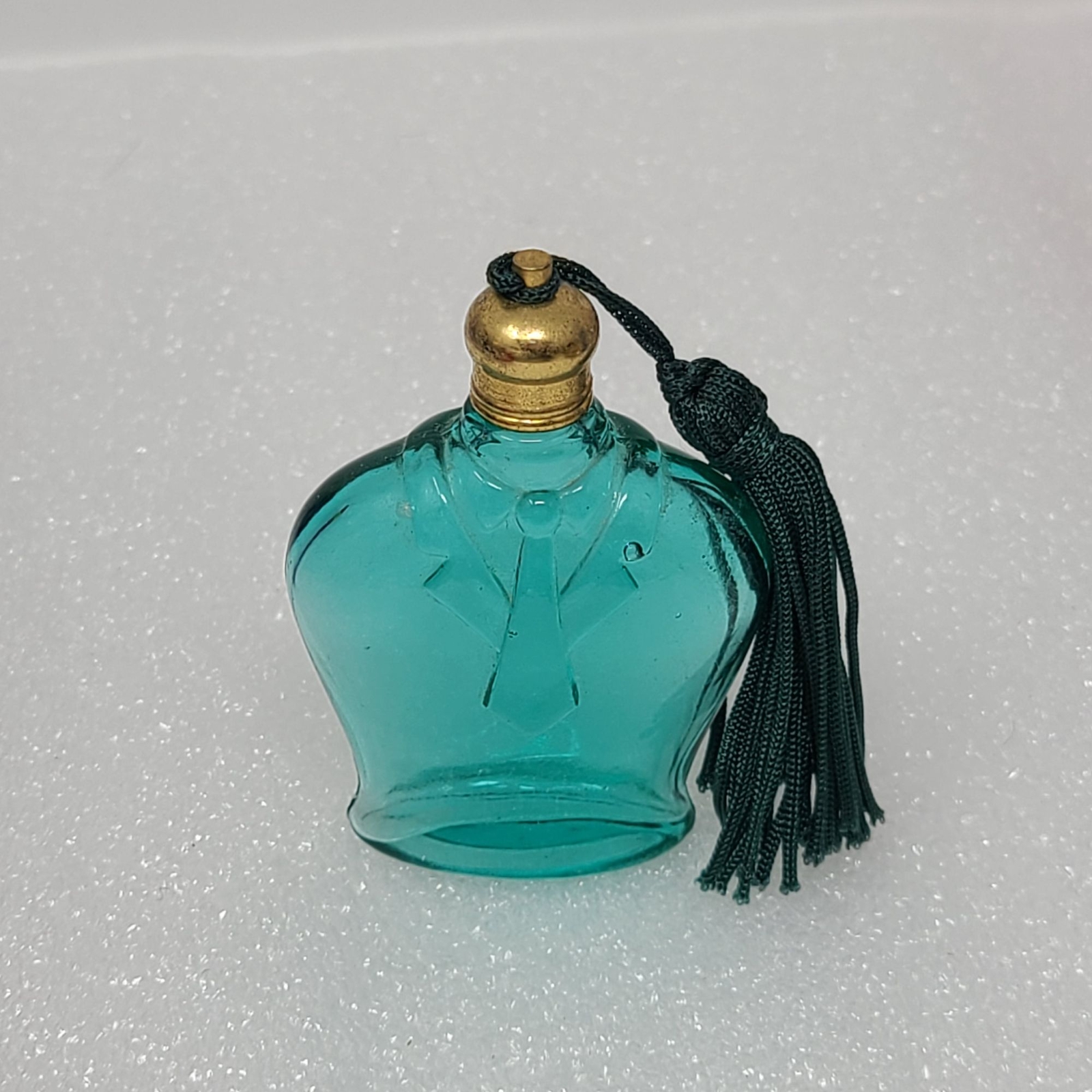 Vintage Glass Perfume Bottle Shirt Shaped with Tassel | eBay