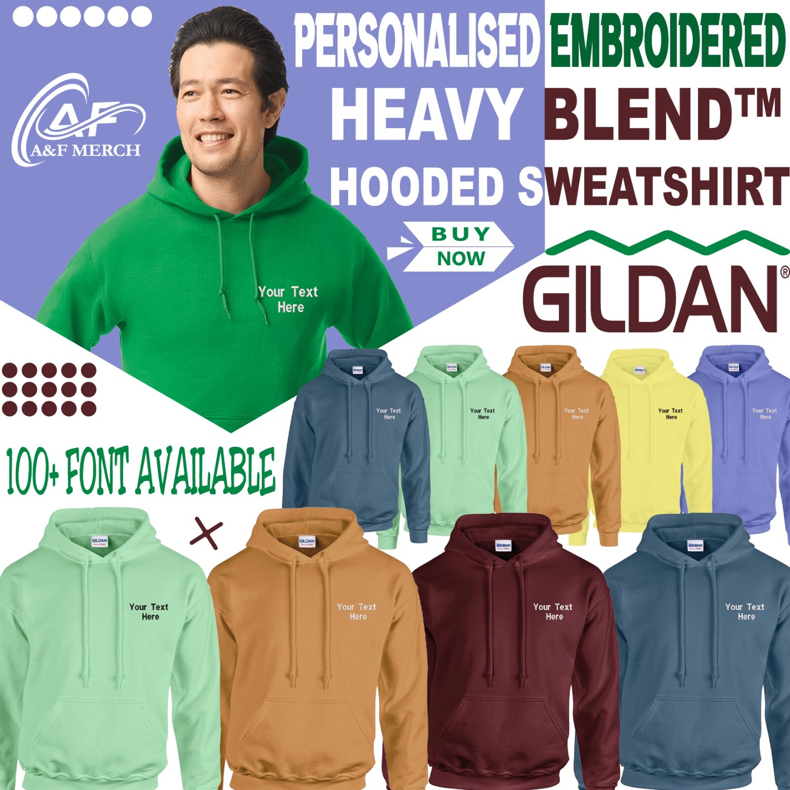 ★関税込★BLACKBLOND★BBD Sprayed Custom Hoodie Gildan Ver. ☆関税込☆BLACKBLOND☆BBD Sprayed Custom Hoodie Gildan Ver.
