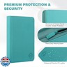 Trading Card Binder with 9 Side Loading Pocket Card Album Hold Up to 540 Cards PU Card Collection Binder, Collectible Albums Card Folder for MTG, TCG, Sports Cards（9-Cyan）