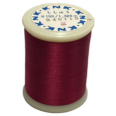 Kanagawa Kinsuzu 100 Silk Thread, 23 dtex 3x2, 1300m, 36 Vibrant Colors