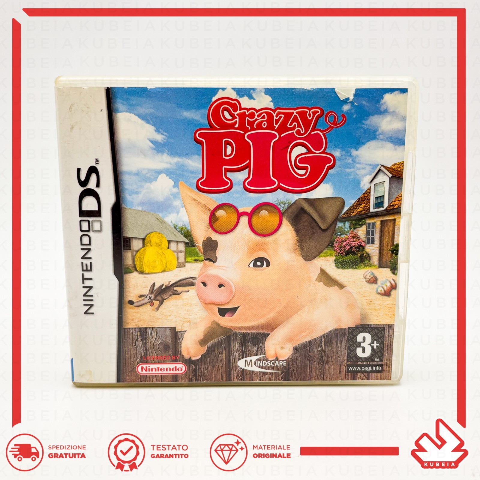 CRAZY PIG MINDSCAPE – ITALIANO NTR-YCZP-EUR - ORIGINALE – NINTENDO DS 2DS 3DS