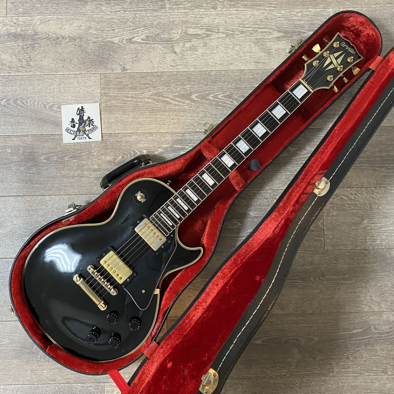 エレキギター　オービル　Orville　Les Paul CUSTOM Orville by Gibson Les Paul Custom Wine Red <オービル>｜平野