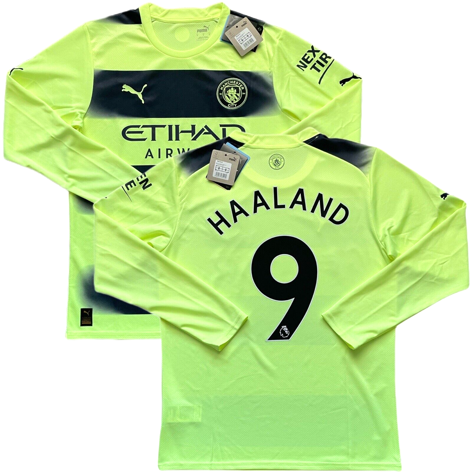 PUMA マンチェスター・シティ HAALAND 9 Lサイズ Official Puma Men's Erling Haaland #9 Manchester City Home
