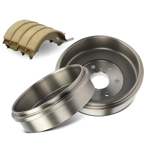 Rear Brake Drum + Ceramic Brake Shoe for Chevrolet Silverado 1500 2005-2008 GMC