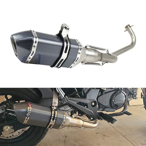0507B： BB EXHAUST SYSTEM HONDA GROM MSX 2022-2025 Honda MSX GROM 125 ZoOM Brute Exhaust Full System