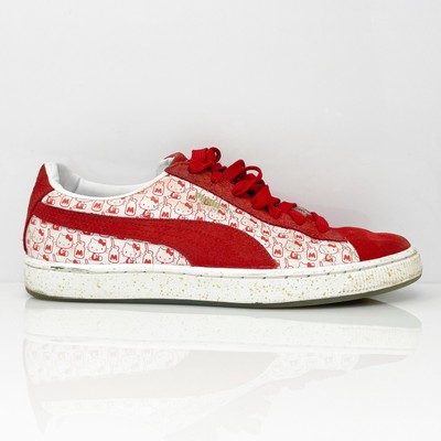 

Puma Womens Suede X Hello Kitty 366306 01 Красная повседневная обувь Кроссовки Размер 8.5, Красный, Suede X Hello Kitty