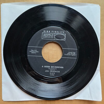 JON HENDRICKS A Good Git-Together/Everything 45 7'' JAZZ RARE 1959 Record Vinyl