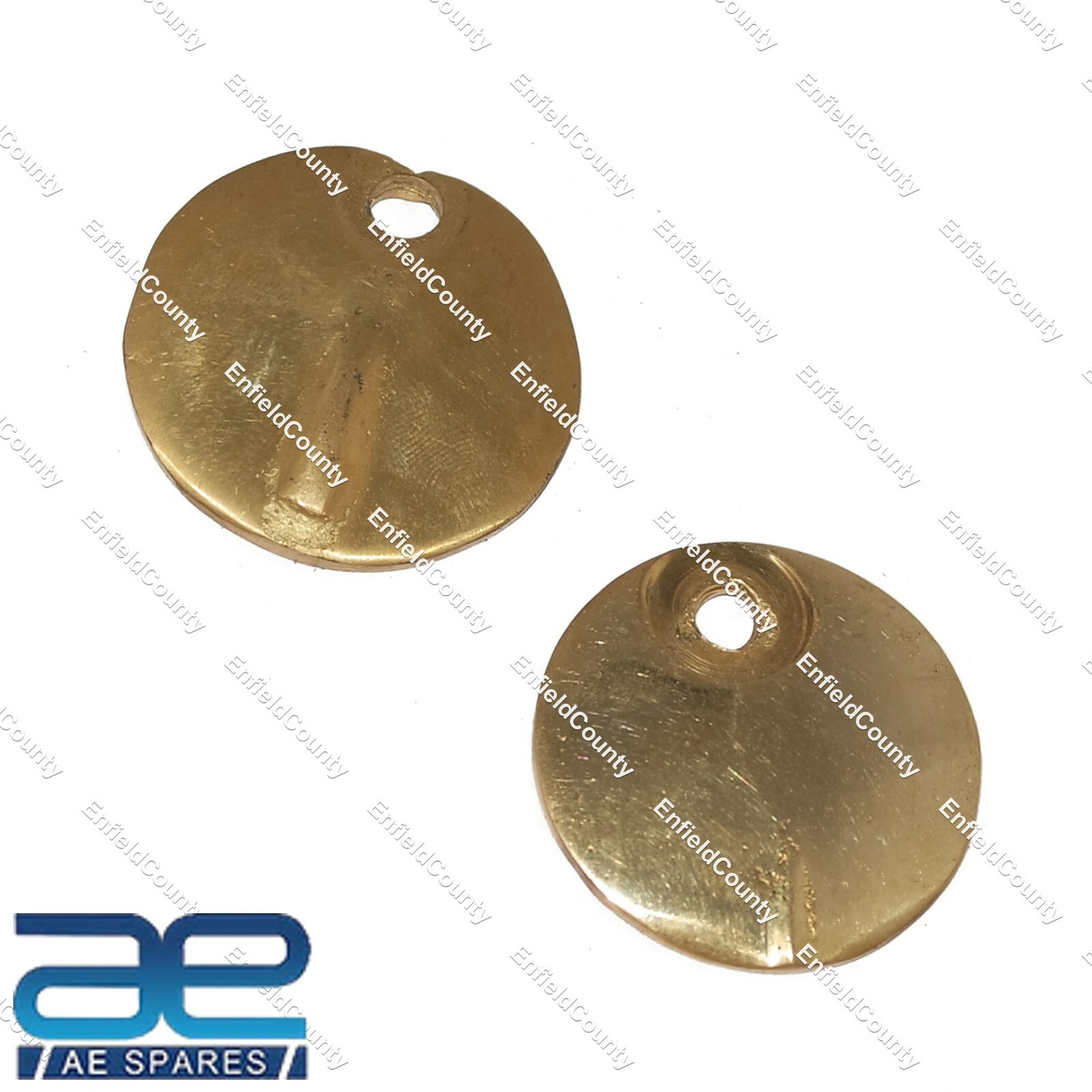 Pair Inspection Cap Brass Made For Royal Enfield Early Model 145251 