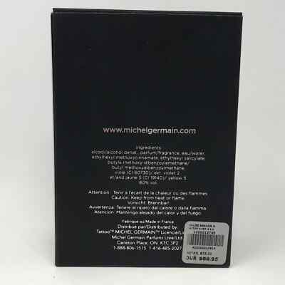 Michel Germain Tattoo Pour Homme Eau de Toilette Spray Cologne, 100ml 3.4oz