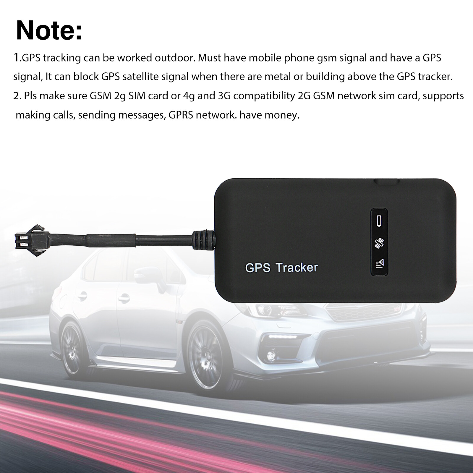 Real-time GPS Tracker Tracking Locator Device GPRS GSM Car/Motorcycle Anti Theft