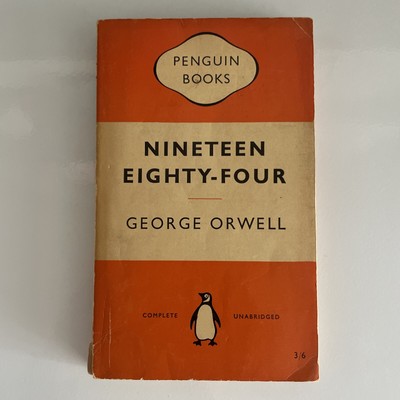 RARE Nineteen Eighty Four 1984 by George Orwell 1955 UK Penguin PB Vintage