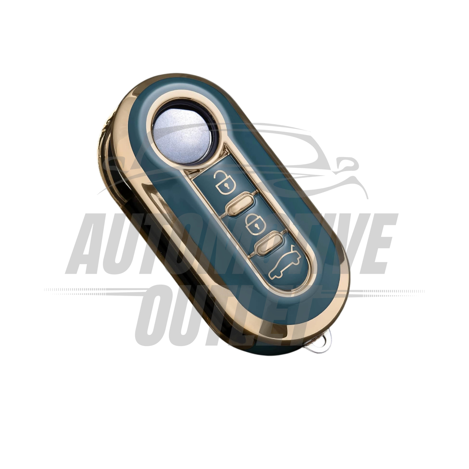 3 BUTTON KEY COVER FOB CASE BLUE FOR FIAT 500 DUCATO DOBLO PUNTO PANDA BRAVO 3