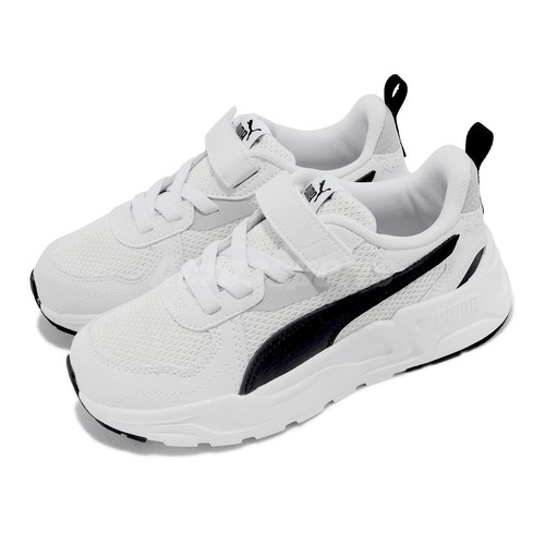 Кроссовки для дошкольного бега Puma Trinity Lite AC PS White Black Strap Kids 391480-02