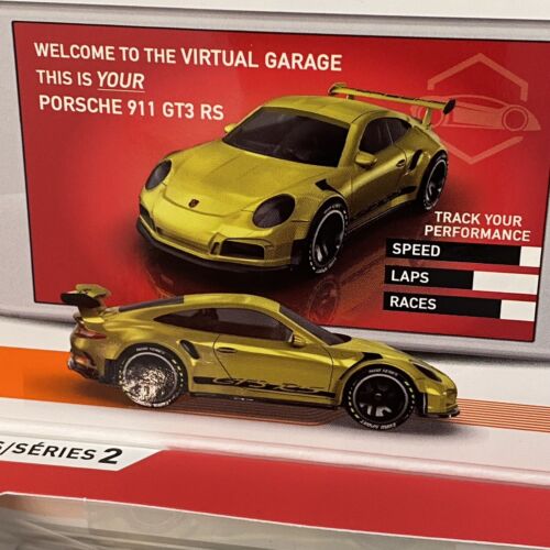Hot Wheels ID Series 2 Porsche 911 GT3 RS Yellow Sealed HTF Hot Wheels ID Series 2 Porsche 911 GT3 RS Yellow Sealed HTF