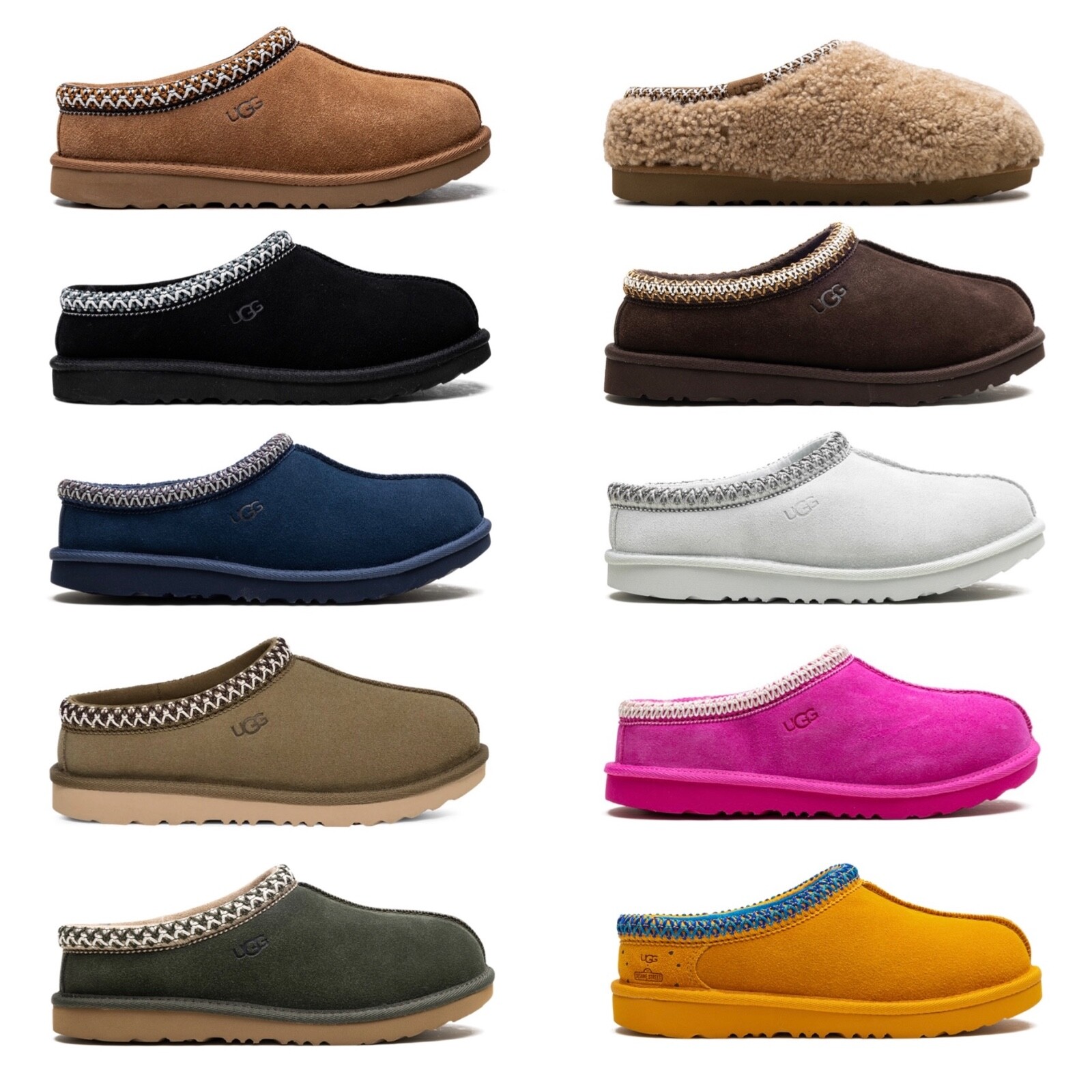 Тапочки-горки UGG Tasman II Все цвета для больших детей PS/GS от 1 до 6 лет 1019066K