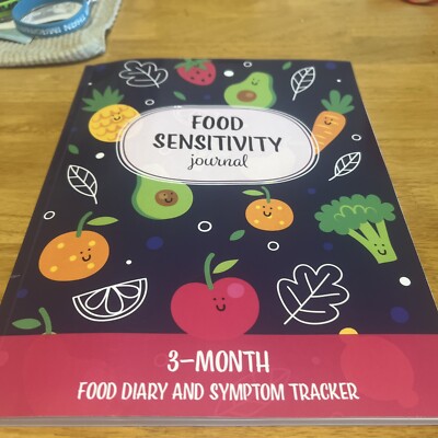 Food Sensitivity Journal: Cute 3-Month Food Diary and Symptom Tracker Like New!!