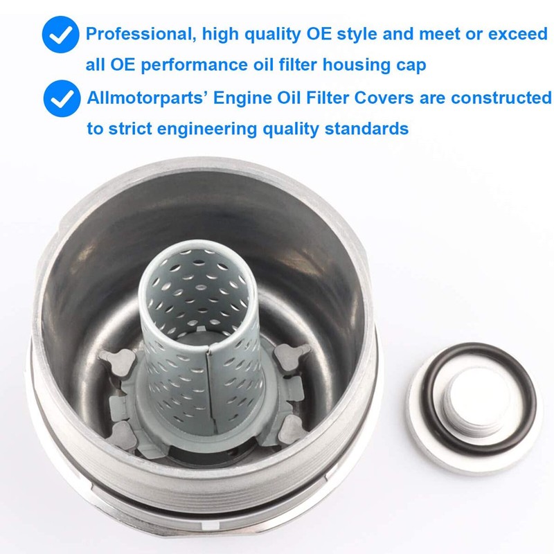 Oil Filter Housing Cap Cover Plug For Toyota Camry Tundra Tacoma RAV4 Venza Rx