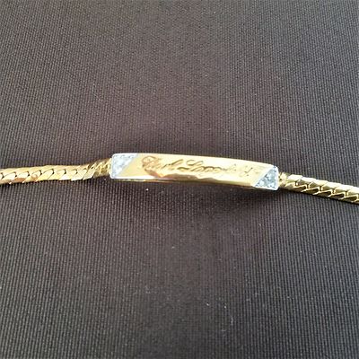 ▼KARL LAGERFELD　ブレスレット　ヴィンテージ　ゴールドカラー 100 % AUTHENTIC KARL LAGERFELD VINTAGE GOLD TONE METAL