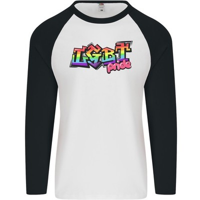 LGBT Gay Pride Day Awareness Herren Langarm Baseball T-Shirt
