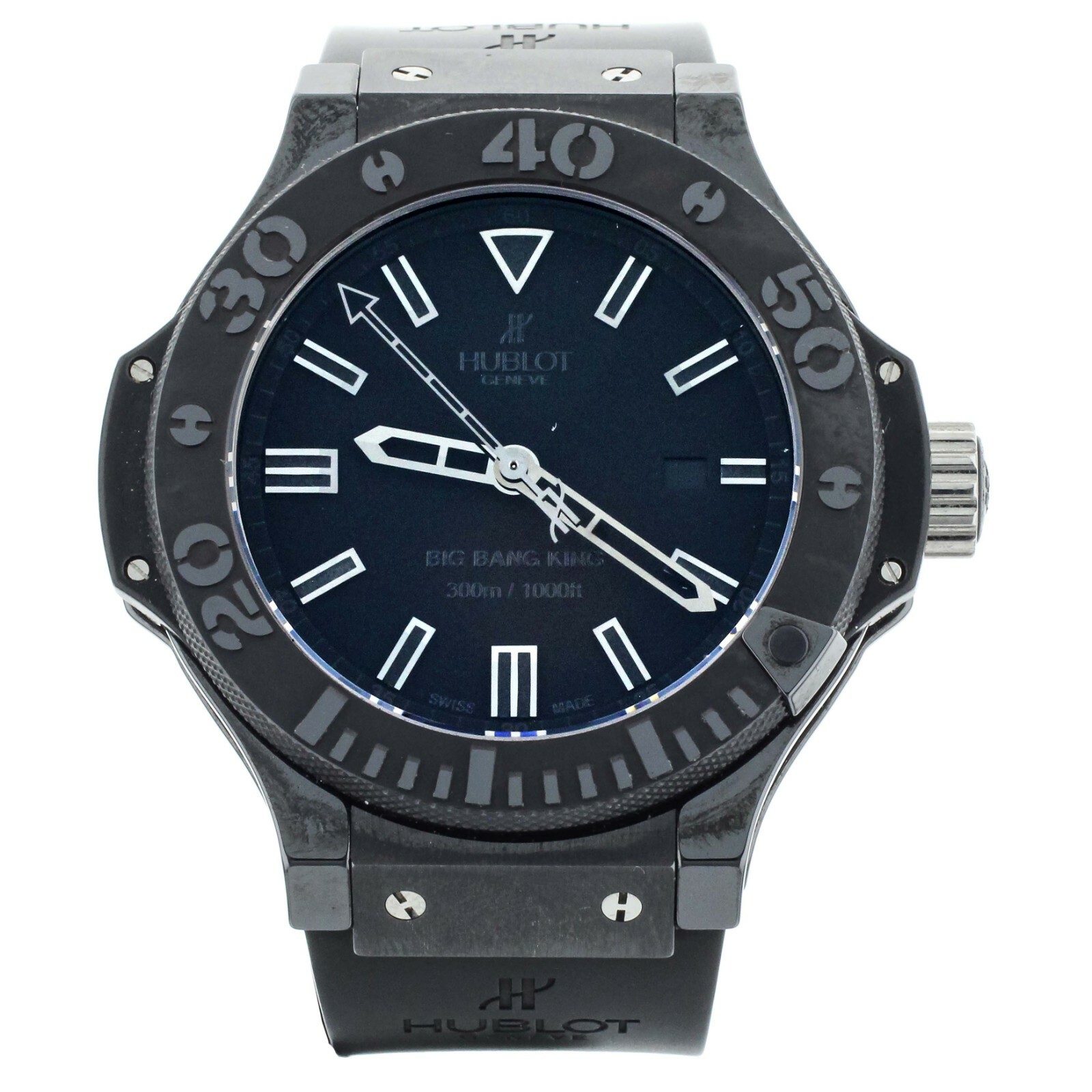 ビカクシダ mrkx130 Hublot Big Bang King Black Magic Ceramic Rubber Strap 48mm