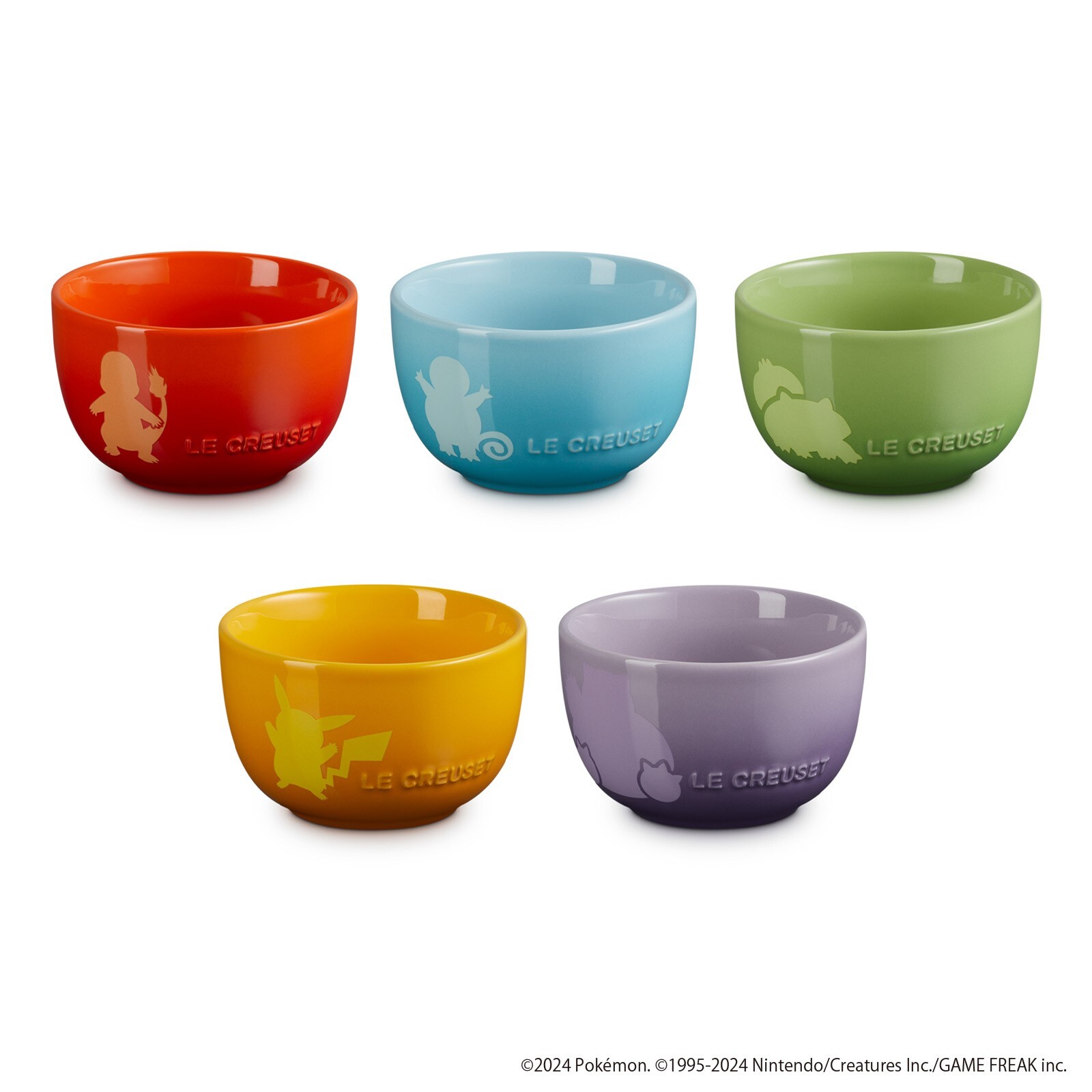 Le Creuset Pokemon Collection Rice Bowl 5 Piece Casting
