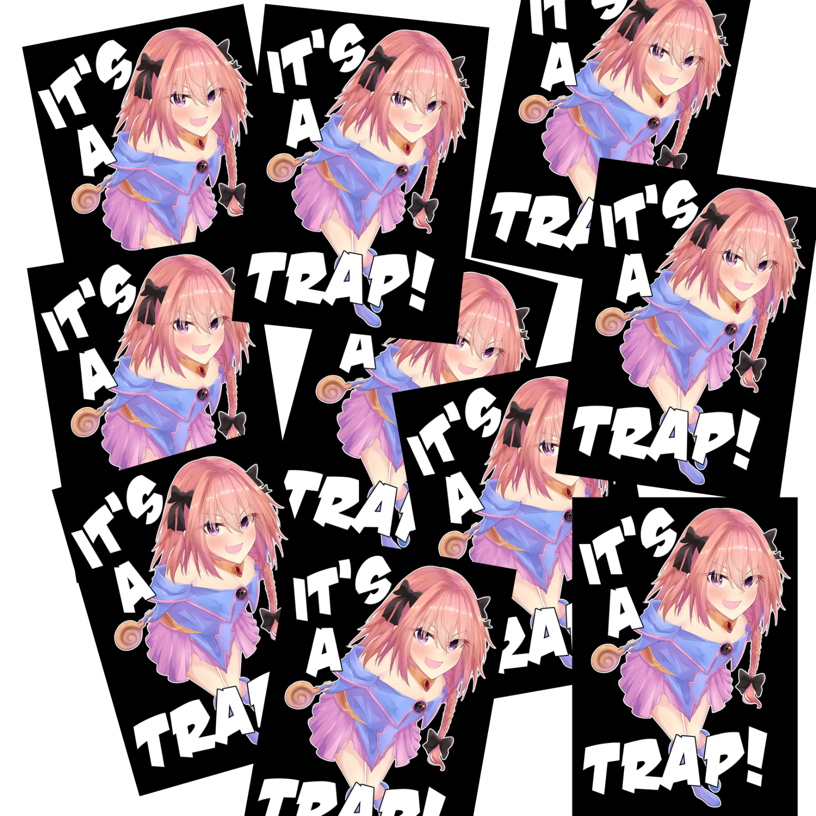 Dark Magician Girl Astolfo It's A Trap Card Sleeves - 50 ct (YuGiOh Card Sleeves