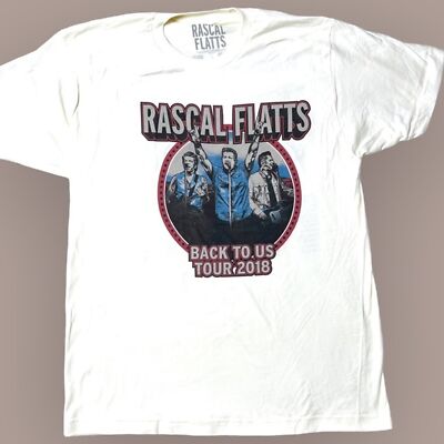 NWOT Rascal Flatts Official Back to US Tour 2018 Graphic T-Shirt Unisex L