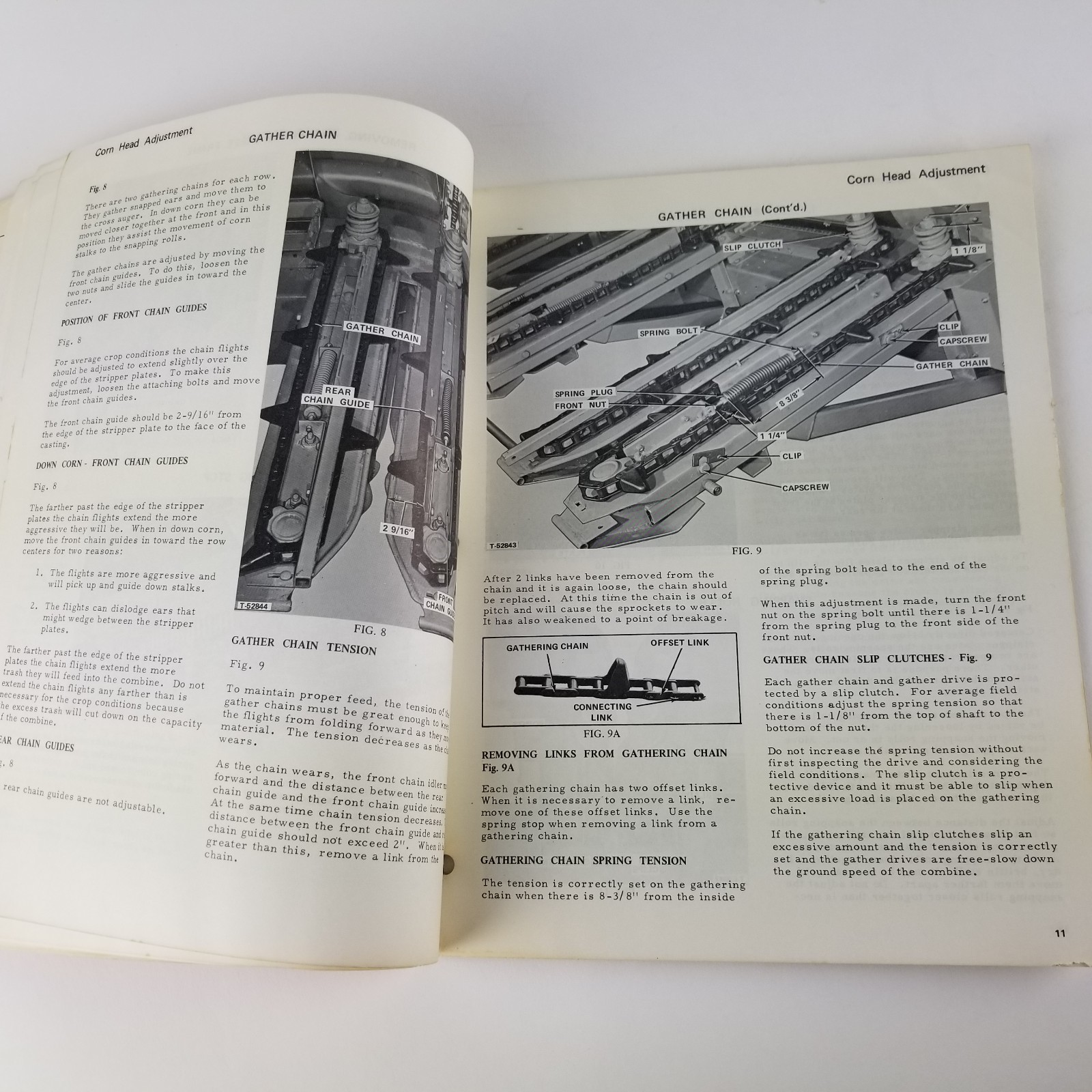 Allis Chalmers Model GL 440 Corn Head Operators Manual Model G Cleaner Combine