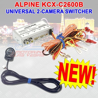 ALPINE KCX-C2600B SINGLE MONITOR FRONT+REAR CAMERA SELECTOR W/SWITCH VIEW BUTTON