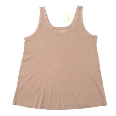 Universal Thread Womens Plus Size 2X Scoop Neck Tank Top Ribbed Golden Copper