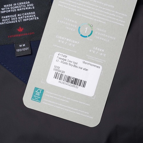 Pre-owned Canada Goose Freestyle Crew 4154m 63 Arctic Navy Blue Down Vest