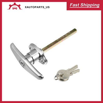 Universal Garage Door Keyed T-Handle Lock Kit for Most Brands of Truck - 1 Set 