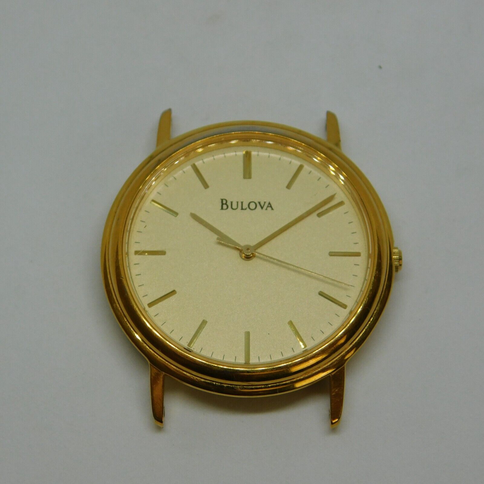 Bulova T8 Gold Tone Quartz Analog Unisex Watch New Battery