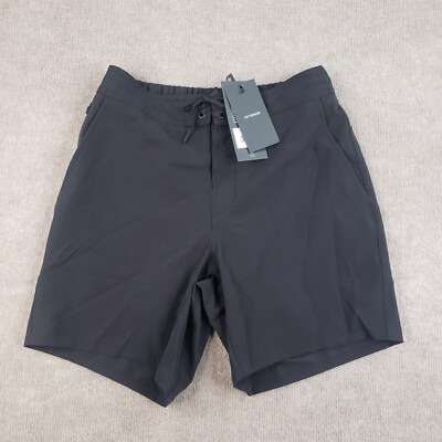 Ten Thousand Foundation Shorts Mens Small Black 7 in Inseam Lined Zip Pocket NS1