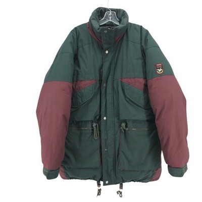 TRIPLE FAT GOOSE Jacket Green Red Vintage Size XL - FAIR CONDITION - READ!!