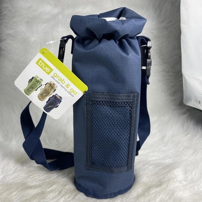 NWT True Grab And Go Insulated Bottle Carrier blue bottle  Carrying Bag
