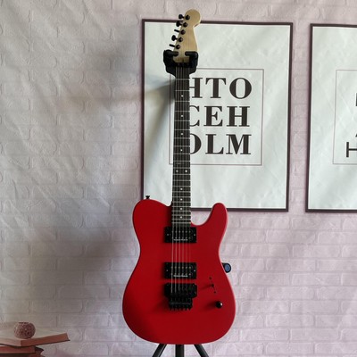 Custom Matte Red Solid Body 6Strings TL Electric Guitar Basswood Body Maple Neck