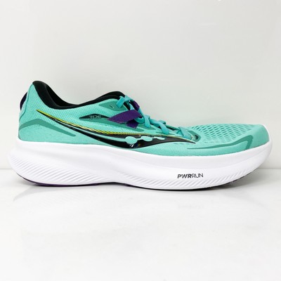 Saucony Womens Ride 15 S10729-26 Зеленые кроссовки для бега, размер 9