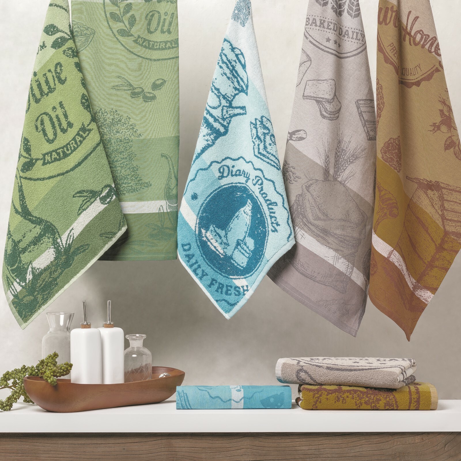 Geschirrtücher Frottiertücher La Campagne Lasa Home Farbe Produkt wählbar 