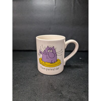 McLaggan Smith Pampered Cat Coffee Tea Mug, Vintage Cat Cup, Whistling Fish Mug